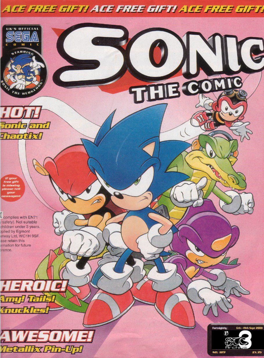 Sonic - The Comic Issue No. 189 Comic cover page